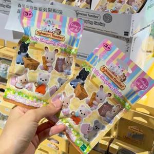 실바니안 패밀리 피규어 소녀 어린이를위한 장난감 귀여운 애니메이션 선물 세트 Ternurines Baby Shopping Festival Blind Bags