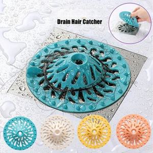 헤어 캐처 샤워 배수구 스트레이너 필터 (욕실 욕조 주방 싱크대 막힘 방지 커버 액세서리 간편 설치)