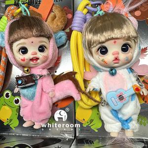 미니 인형 소녀용 랍부 인형 포켓 블라이스 남자아이 여자아이 인형 바비 크라이 베이비 레인보우 볼 조인트 인형 휴대폰 장식