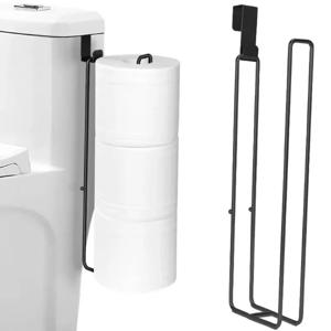 블랙 아이언 셀프 접착식 화장지 홀더와 수건걸이 무타공 벽걸이 욕실 수납 선반