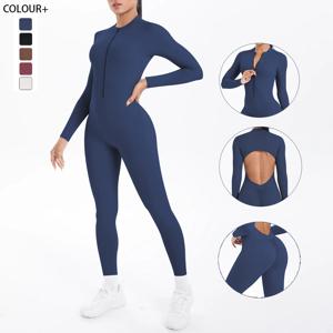 원피스 요가 의류 운동 완전한 스포츠 세트 여성 정장 체육관 세트 여성 훈련 샴 피트니스 슈트 여성 운동복