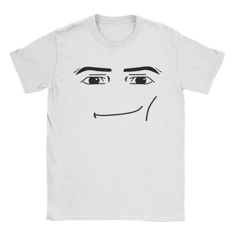 Y2K 애니메이션 로봇 로블록스 얼굴 신상 남성 의류 티셔츠 남성 그래픽 티셔츠 남성용 티셔츠 남성 의류 71081