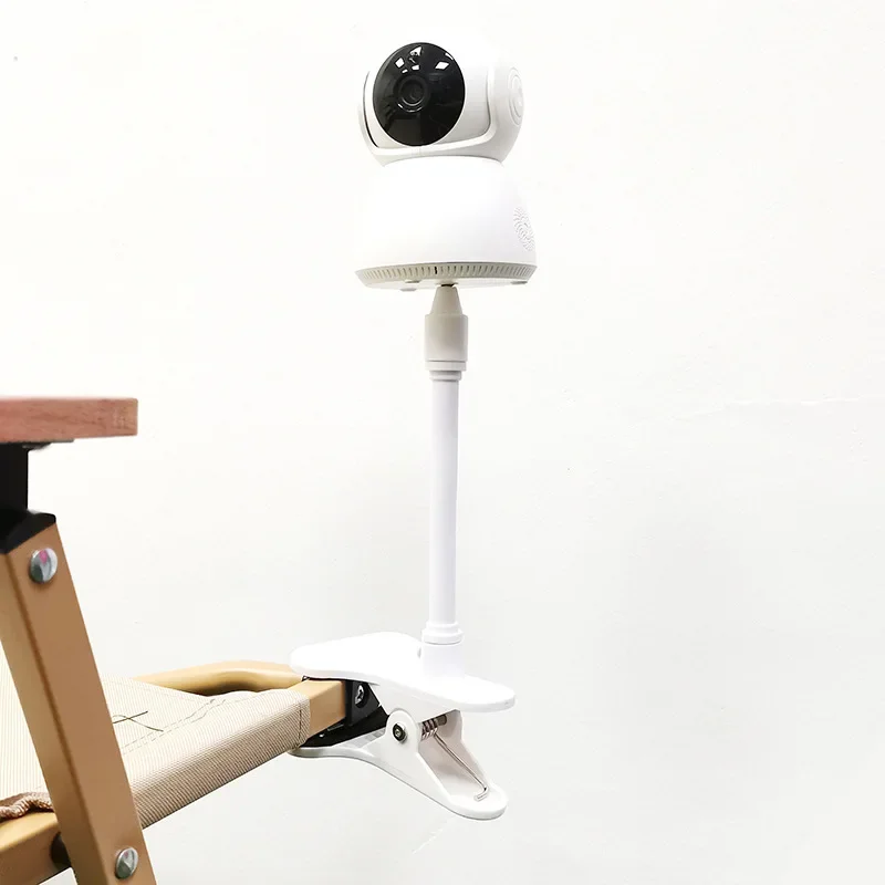 Protable 유연한 카메라 클램프 마운트 베이비 모니터 카메라 홀더 스탠드 웹캠 모니터 클립이있는 펀치없는 구부릴 수있는 브래킷베이스
