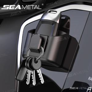 SEAMETAL 대시 보드 자동차 키 보관함 소형 키 보관 주최자 자체 접착식 범용 자동 키 홀더 (걸이 후크 포함)