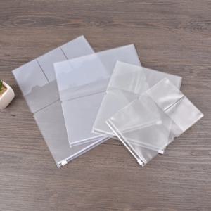 여행 노트북을위한 PVC 지퍼 포켓 파일 폴더, A5 표준 여권 저널을위한 투명 리필 삽입 방수 문서 가방