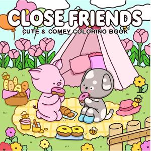 친한 친구 성인을 위한 색칠하기 책 휴식을 위한 대담하고 쉬운 패턴 어린이 교육 DIY 그림 그리기 책