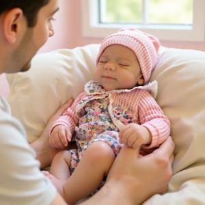 아이즈와1 캔 오픈 입 13인치 파스칼 소프트 실리콘 리본 베이비돌 - 수제 신생아 여자아이 인형, 아이들을 위한 이상적인 생일 선물