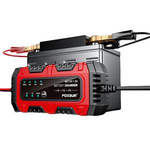 납산 AGM 젤 배터리 용 6V 12V 1.5A 자동차 배터리 충전기 스마트 충전기 자동차 및 오토바이 배터리 충전 장치