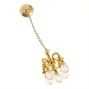 1:12 규모 빈티지 샹들리에 미니 가구 장난감 놀이 집 미니어처 인형 집 장식 천장 조명 모델 인형 액세서리