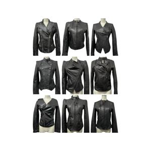 빈티지 양가죽 리얼 가죽 중간 길이 여성 자켓 햅번 스타일 봄 가을 지퍼 슬림핏 긴팔 코트