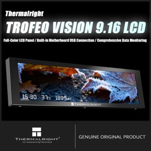 Thermalright Trofeo Vision LCD AIO 디스플레이 9.16인치 PC 모니터, 게임용 PC 케이스/CPU 쿨러용 DIY 테마용 USB Type-C 화면