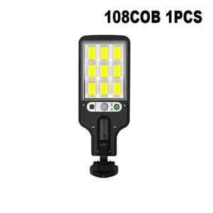 야외 센서 가로등 태양광 램프 3가지 조명 모드 방수 보안 조명 정원 테라스 차고 문 108 COB 벽 조명