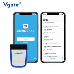 Vgate vLinker BM+ ELM327 V2.2 BMW 스캐너 블루투스 호환 4.0 와이파이 OBD 2 OBD2 자동차 진단기 ELM 327 BMW 비머코드용