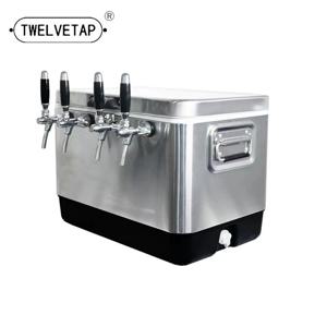 TWELVETAP 조키 박스 수제 맥주 냉각 박스 홈브루 휴대용 바 스테인리스 스틸 하우징 코일 소재 야외 냉장