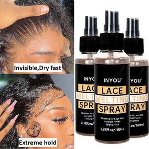 레이스 멜팅 스프레이 및 홀딩 스프레이, 가발 멜팅 스프레이 강력한 자연스러운 고정력 빠른 건조/잔여물 없음