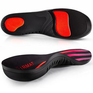 1쌍 정형외과용 아치 지지 깔창 220+lbs 헤비 듀티 지지대는 작업 부츠용 운동용 러닝 깔창의 압력을 분산시킵니다.