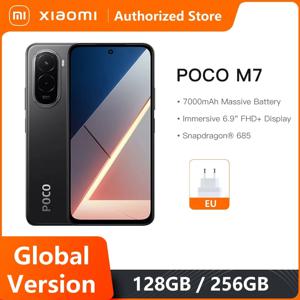 글로벌 버전 포코 M7 스마트폰 스냅드래곤 685 NFC 7000mAh 배터리 6.9인치 FHD+ 도트디스플레이 50MP AI 듀얼 카메라 33W 고속 충전