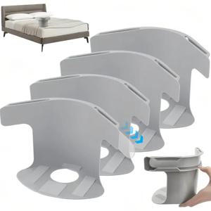 4개의 고강도 시트 홀더, 모든 사이즈의 시트에 사용 가능한 미끄럼 방지 매트리스 스트랩, 간편한 설치 및 안전한 고정, 모던한 침구