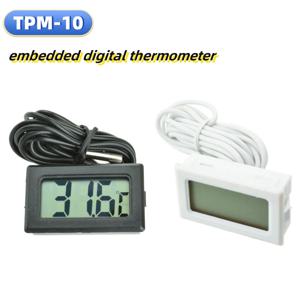 TPM-10 LED 디지털 온도계 와이어 포함, 2M 프로브 온도 센서 계기, 검출기 테스터, 온도계