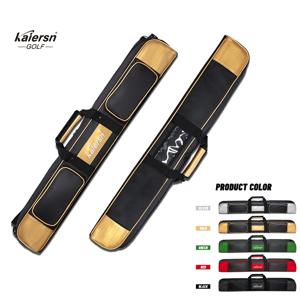 카이어스엔 PU 싱글 숄더 파크 골프 클럽 가방 경량 휴대용 파우치 (파크 골프 클럽 2개 및 액세서리 수납 가능)