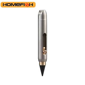 티타늄 합금 미니 영구 연필, 지워지는 연필, 휴대용 열쇠고리 펜, 비상 필기용, 2개의 펜촉 포함