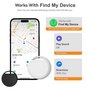 스마트 GPS 추적기, 미니 추적기, 수하물 추적기(iOS 전용), 분실 방지 태그 장치 MFI 로케이터, 자동차 키, 애완동물 지갑, 수하물 찾기