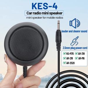 ABBREE KES-4 차량용 라디오 미니 외부 스피커, 모든 3.5mm 오디오 플러그용, KG-M70 AR-M6 AR-318 CB 모바일 라디오와 호환