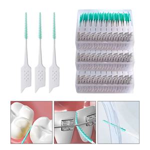 치간 칫솔 부드러운 고무 치아 청소 도구 치아 사이 청소 칫솔 구강 위생 관리 도구