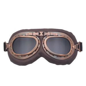 레트로 오토바이 고글 보호 장비 안경 빈티지 모토 클래식 고글 할리 파일럿 스팀펑크 ATV 바이크 구리 헬멧용