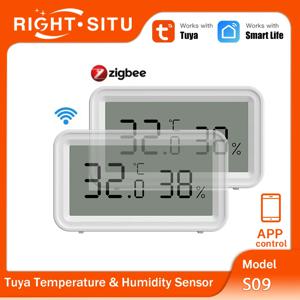 Tuya Zigbee WiFi 온도 및 습도 센서 앱 원격 제어 SmartLife는 Yandex Alexa와 함께 작동합니다.