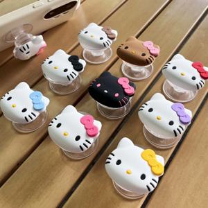 귀여운 산리오 헬로키티 폰 홀더 그립톡 핑거 링 아이폰 삼성 케이스용 그립톡 소켓 브래킷 소녀 선물