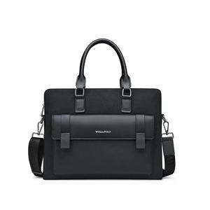 서류가방 비즈니스 통근 다용도 핸드백 서류 가방 싱글 숄더 크로스바디 남성용 럭셔리 브랜드 가죽 메신저 백