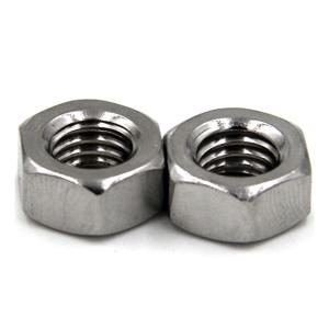 DIN934 육각 너트 M1-M12 A2/304 스테인리스 스틸 미터법 나사 고정 장치