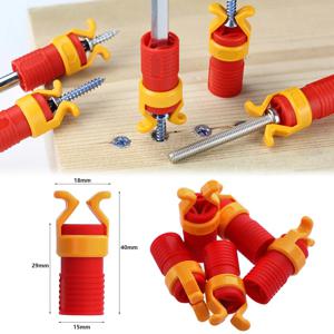 1pc 일반 플라스틱 나사 홀더 클램퍼 고정 세트 클램퍼 나사 비트 고정 슬리브 목공 드릴 도구 스크루 드라이버 블레이드