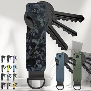 미니멀리스트 혁신적인 알루미늄 합금 컴팩트 키 홀더 키 링 키 오거나이저 메탈 키 홀더 2-6개 키용