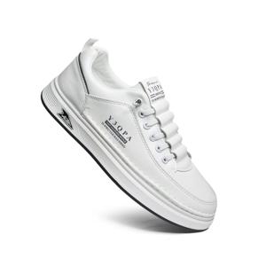 피파트부 남성 캐주얼 신발 키높이 - 편안한 가죽 패션 스니커즈 (캐주얼 & 업무용) | 미끄럼 방지