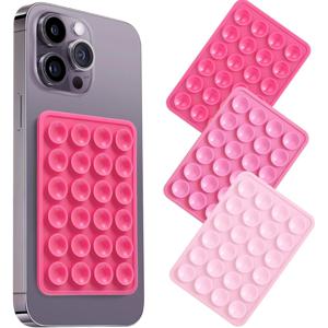 실리콘 흡착식 휴대폰 케이스 마운트 양면, 강력한 그립 핸즈프리 홀더 셀카 비디오용, 아이폰 안드로이드 호환