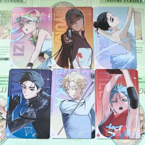 6개/세트 스포츠 대회 애니메이션 ALIEN STAGE 미지 수아 틸 이반 현아 루카 코스프레 만화 엽서 포토 카드 장식품 컬렉션