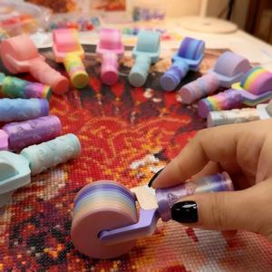 1개 탈착식 드릴 페인팅 롤러 DIY 드릴 아트 롤러 비즈 교정 및 고정 도구 드릴 아트 도구 액세서리
