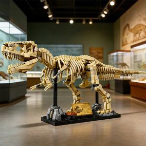 창의적인 76968 공원 공룡 월드 티라노사우루스 렉스 화석 브릭 세트 소년 어린이 크리스마스 선물