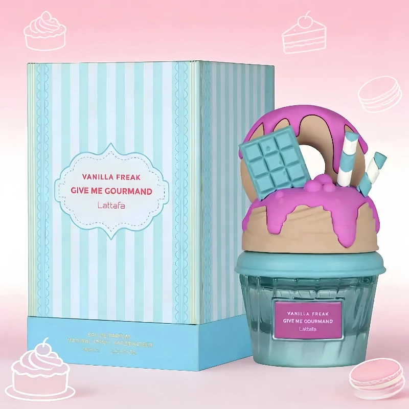 새로운 아이스크림 스위트 여성 향수, 오래 지속되는 신선한 활력의 플로럴 향, 오 드 뚜왈렛, 매력적인 데이트 향수 스프레이