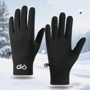GTUBIKE 따뜻한 장갑 가을, 겨울 사이클링 장갑 남성용 야외 스포츠 벨벳 터치 스크린 미끄럼 방지 등산 장갑