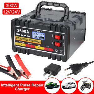 220W 모터보트 배터리 충전기 12V 24V 보트 오토바이 배터리 유지관리 스마트 펄스 수리 자동차 배터리 저장 셀 충전기