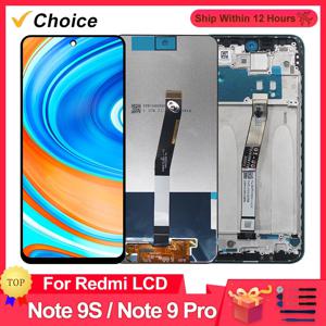 Xiaomi Redmi Note 9 Pro LCD 디스플레이 M2003J6B2G 터치 스크린 디지타이저 Redmi Note 9S LCD M2003J6A1G 교체 부품