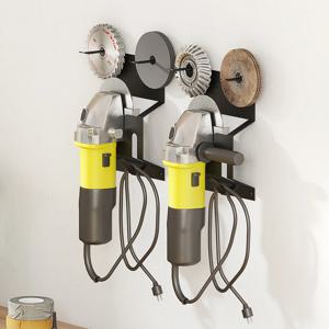 앵글 그라인더 벽 스토리지 마운트 금속 벽걸이 형 선반 고정 폴리 셔 홀더 워크샵 홈 차고를위한 안정적인 스토리지