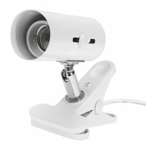 가열 파충류 램프 거치대 UVA UVB 클립온 전구 커버, 애완 동물 조명 거북이 세라믹 램프 거치대, 스위치 클립 포함, E27