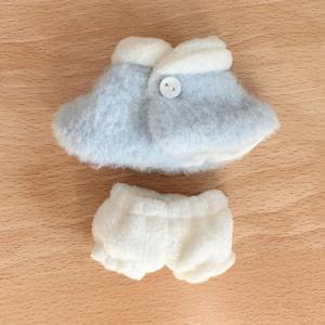 새로운 마카롱 의상 인형 옷 체크무늬 면 인형 망토 인형 드레스업 액세서리 10~15cm 인형용