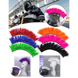 합성 모헤어 스타일 야외용 헤어 스티커 가발, 범용 재사용 가능 오토바이 액세서리, 솔리드 레이싱 자전거 스티커형 사이클링