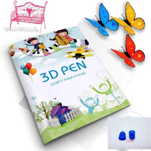 3D 프린팅 펜, 패턴 및 투명 플레이트 세트용 3D 프린터 드로잉 스텐실 종이 템플릿 12/22매