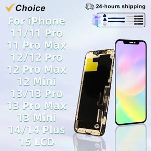아이폰 X XR XS MAX 11 11 Pro 12 Pro용 AA++OLED LCD 디스플레이, 3D 터치 스크린 디지타이저 포함, 아이폰 12 Mini 13 14 Plus용 인셀
